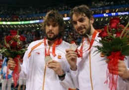 Pay y Marc con la selección española en momentos de gloria