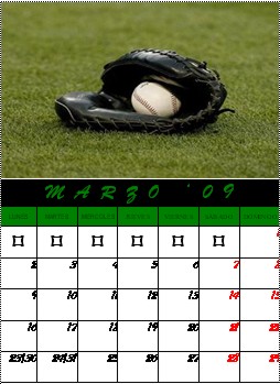 Marzo- Béisbol.