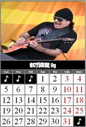 OCTUBRE - Carlos Santana