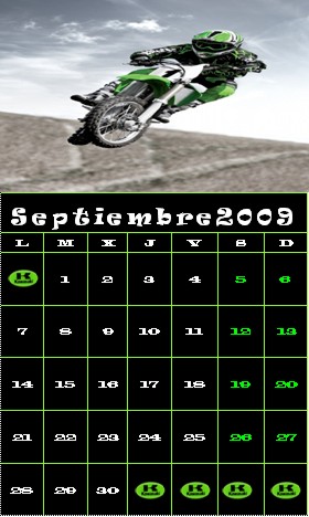 Septiembre Kawasaki